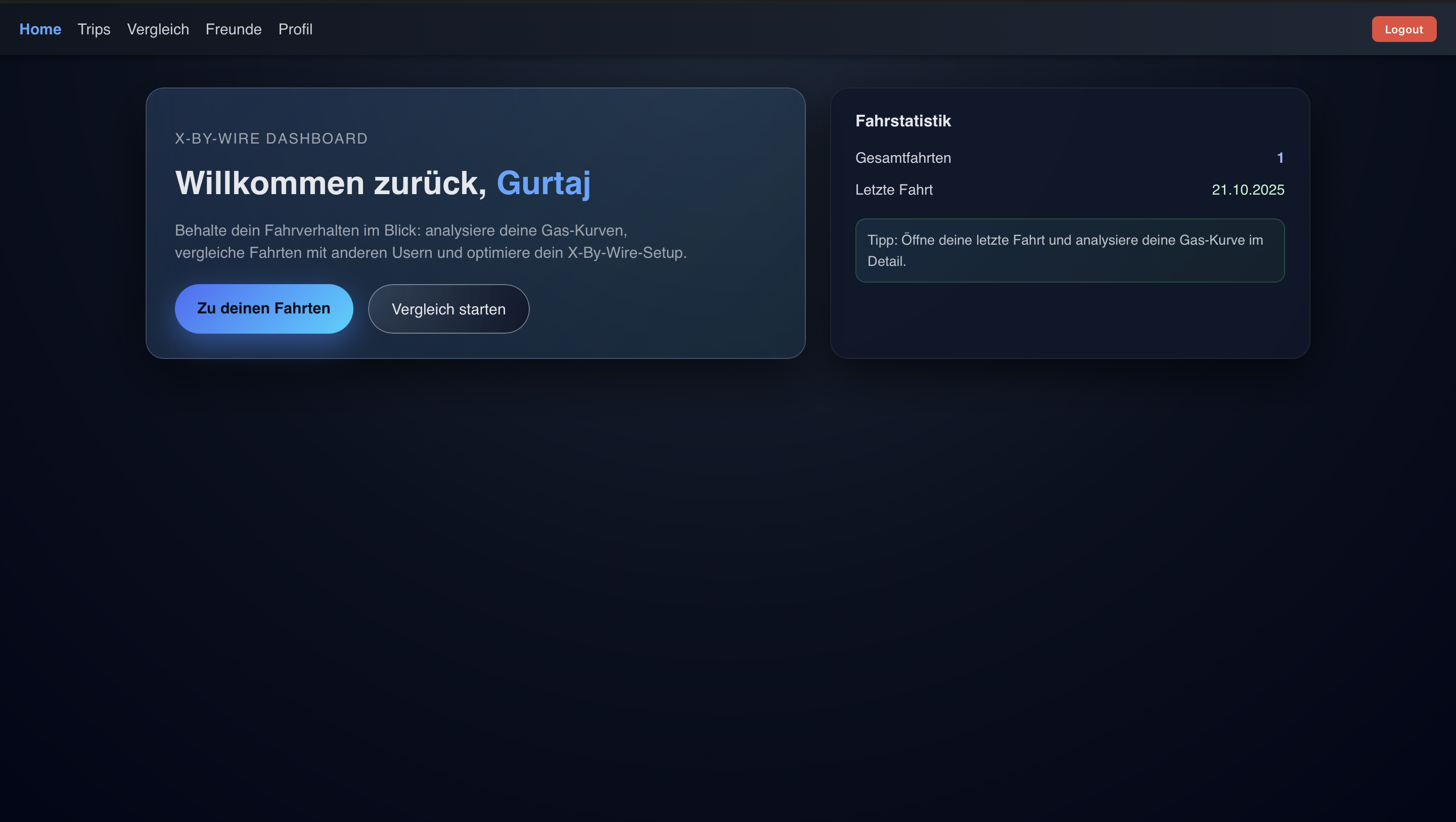 WebApp – Willkommen