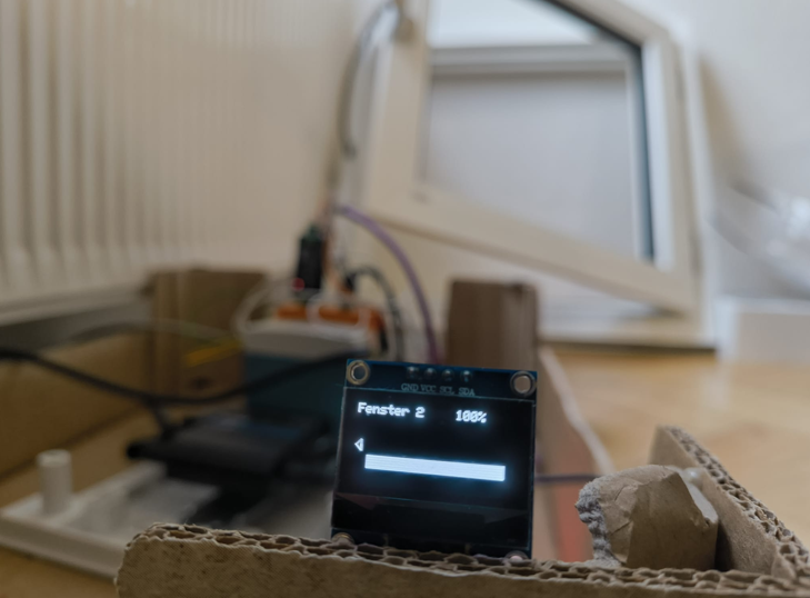 Hardware Aufbau Fenstersteuerung