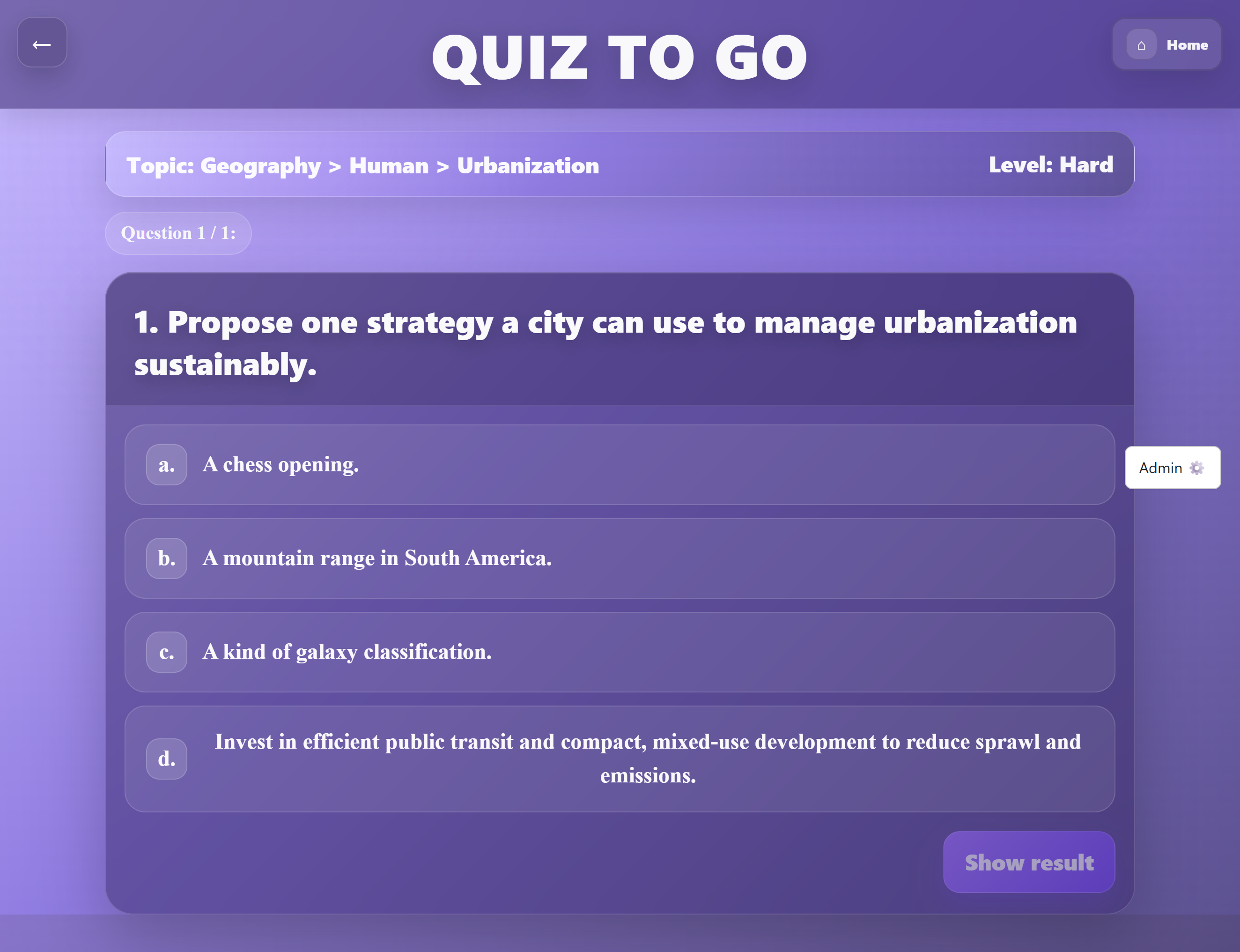 Web Quiz